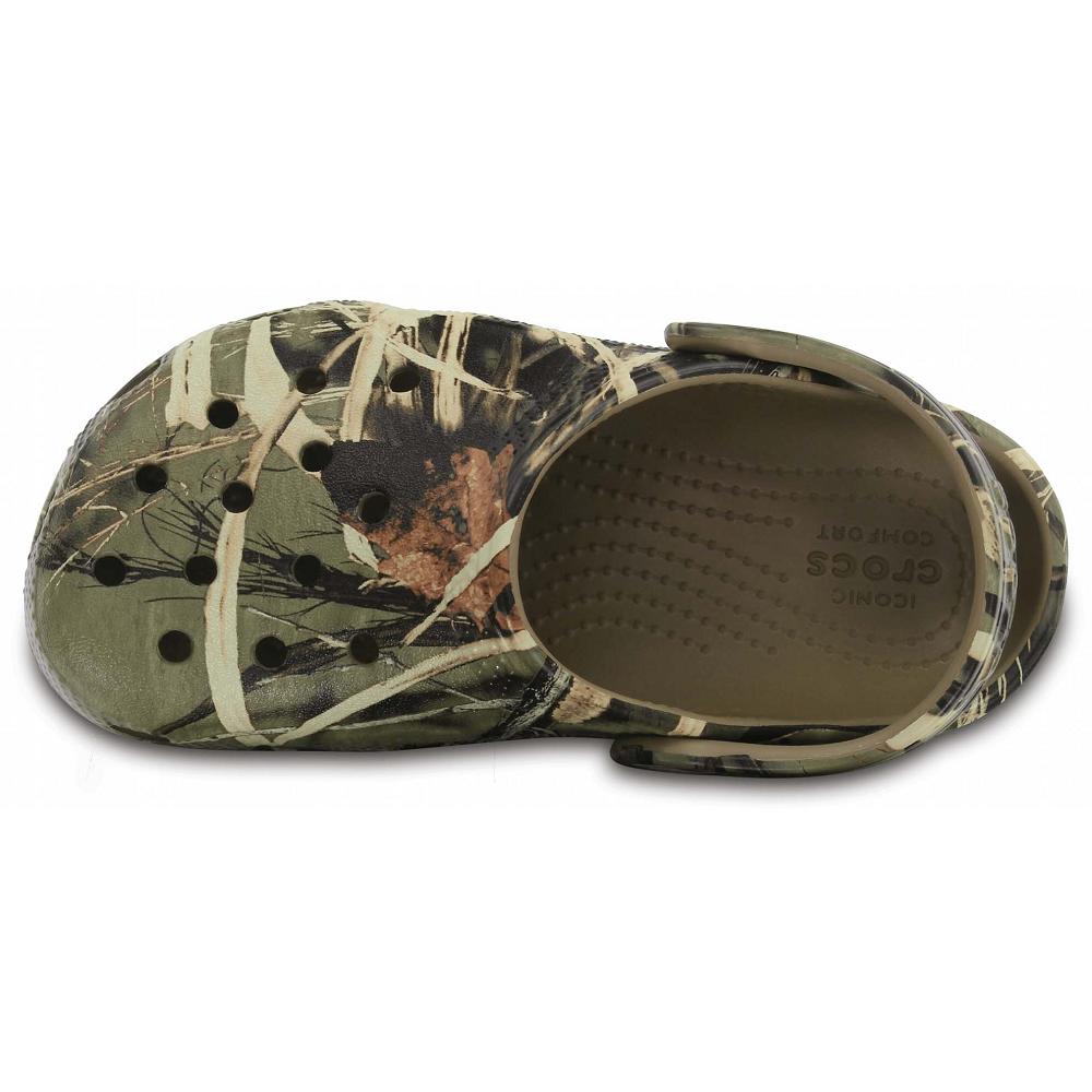 Olive Boys' Crocs Classic Realtree® Clogs | NZ 1348CTVE